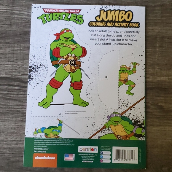 🍒🍒 TNMT Jumbo Coloring & Activity Book - Picture 3 of 7